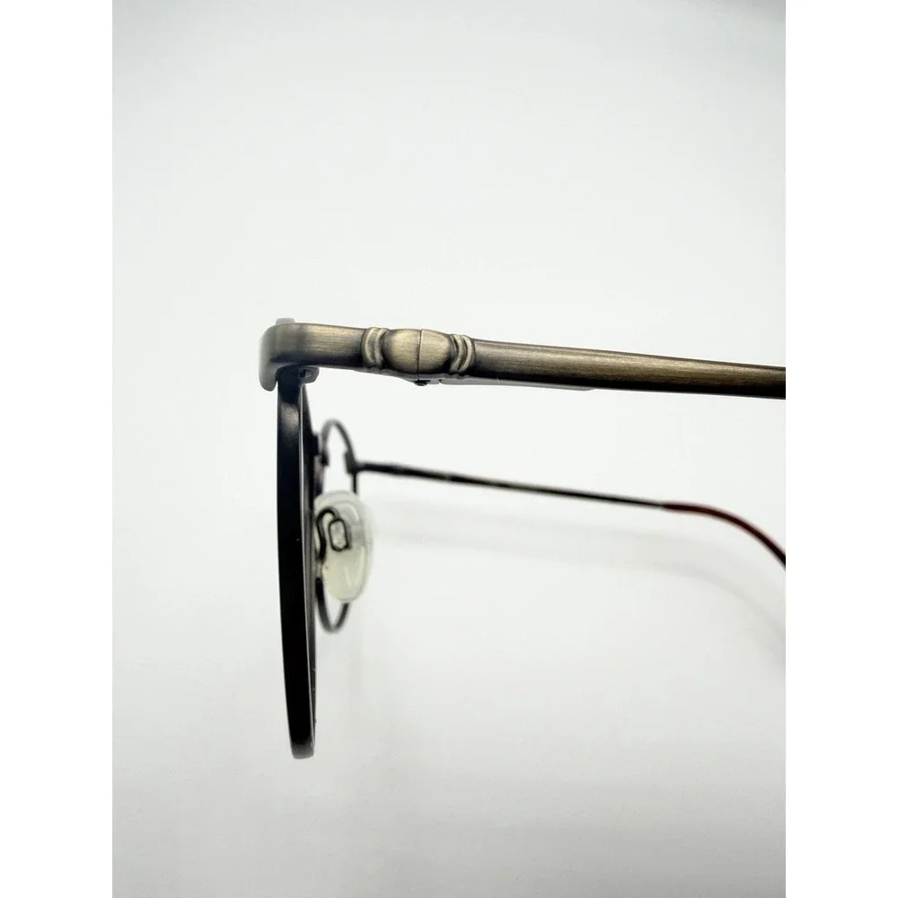 Marchon Stratus Havana/Antique Round Tortoise Eyeglasses Frames Only 51-20-140